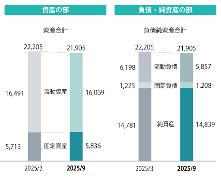 グラフ：連結貸借対照表