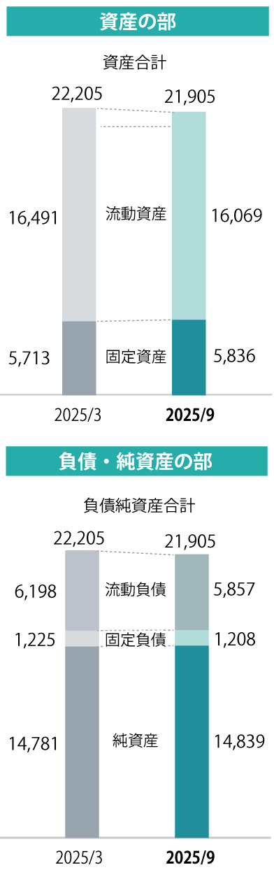グラフ：連結貸借対照表